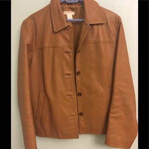 J Crew leather jacket